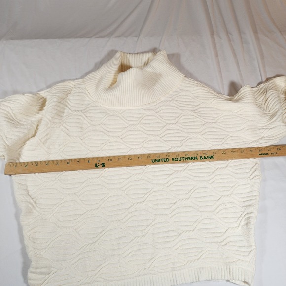 Cyrus Cowl Neck Womens M White Sweater - Picture 6 of 8